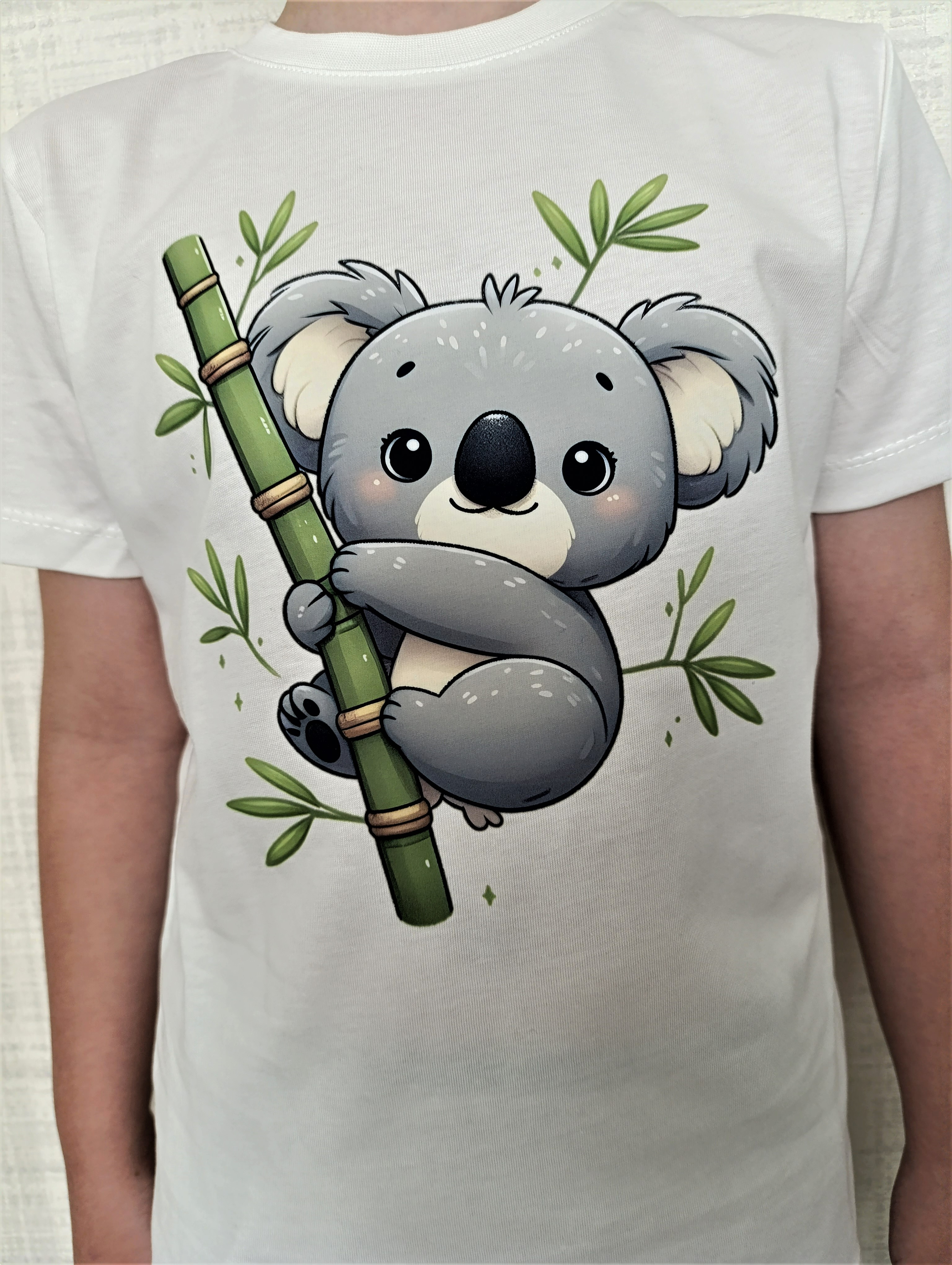 Sevimli Koala Baskılı Pamuklu Çocuk Tişörtü