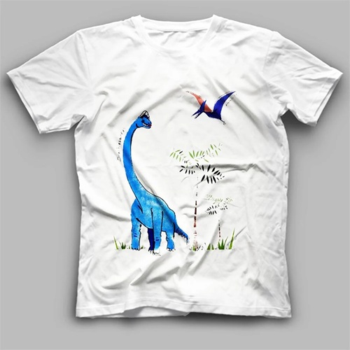Dinozor Desenli Tişörtler